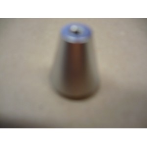 bouton résine de synthèse effet inox insert métal Ø 20 mm haut 22 3297867115115