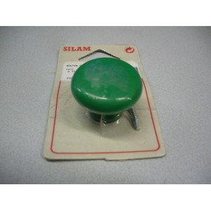 bouton en plastique vert pour meuble tiroir Ø 44 avec vis 3297867101972
