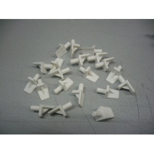 taquet d'étagère plastique blanc Ø 5 mm par 20 pièces 3297865216104