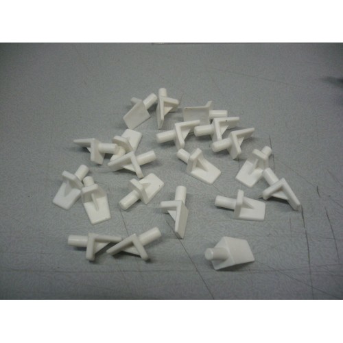 taquet d'étagère plastique blanc Ø 5 mm par 20 pièces 3297865216104