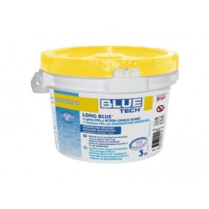 Long blue 3KG galet action longue durée traitement piscine désinfection régulière rend eau pure et scintillante 0731873005914