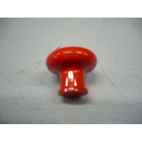 bouton rond imitation porcelaine Ø 32 mm rouge pour meuble tiroir armoire 3297867220178