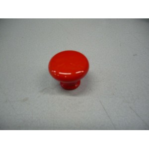 bouton rond imitation porcelaine Ø 32 mm rouge pour meuble tiroir armoire 3297867220178