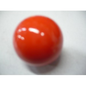 bouton bois peinture rouge Ø 40 mm insert métal + vis pour meuble tiroir 3127960524647
