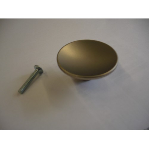bouton concave 45 mm zamac nickelé satiné pour meuble tiroir armoire 3297866103700