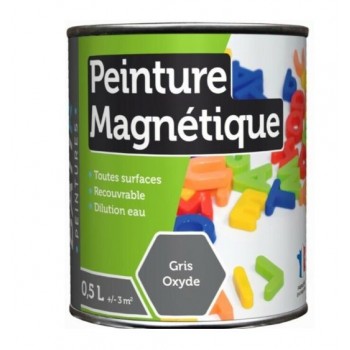 Peinture magnétique toutes surfaces recouvrables Gris oxyde 0.5L ADDICT 3661521022673