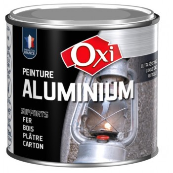 Peinture antirouille à effet métal Aluminium alu satiné tous supports 60ML OXI 3285820019716