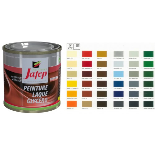 Peinture protection décoration multi supports fer bois plâtre intérieur extérieur 0.125L JAFEP Couleurs aux choix 8423005034580