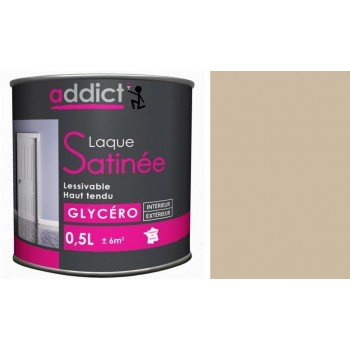 Peinture décoration glycéro couleur castor 0.5l ADDICT intérieur extérieur multi supports 3661521133171