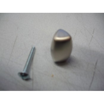 bouton résine de synthèse effet inox insert métal Ø 18 mm haut 30 3297867127972