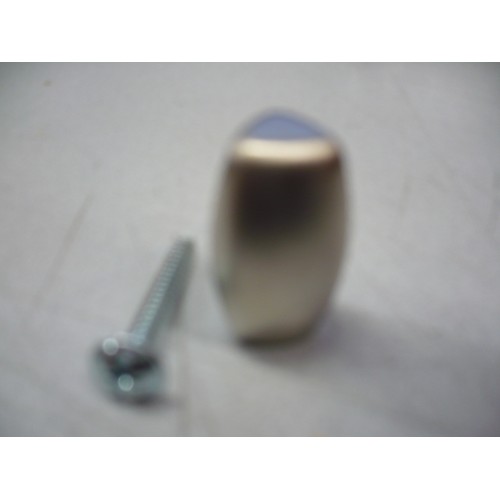 bouton résine de synthèse effet inox insert métal Ø 18 mm haut 30 3297867127972