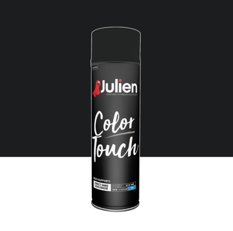 Peinture aérosol Color Touch multi supports Julien effet métal or 400ml