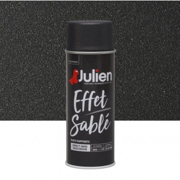 Aérosol peinture multi supports noir effet sablé brillant 400ml JULIEN 3031520200813