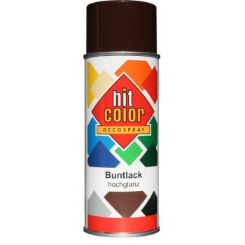 Aérosol peinture marron chocolat satin RAL 8017 multi supports 400ML HITCOLOR BELTON 4015962810280