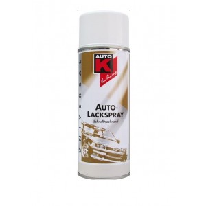 Aérosol peinture de finition carrosserie Blanc brillant 400ML AUTO K 4015962040045