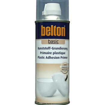 Aérosol peinture primaire apprêt support plastique 400ml BELTON 4015962835054