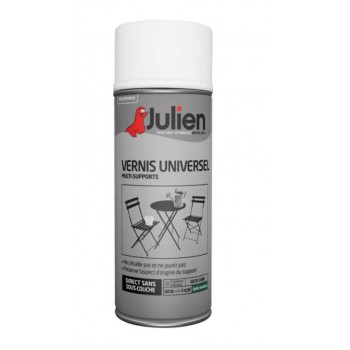 Aérosol vernis universel incolore satin tous supports 400ml JULIEN 3256615070113