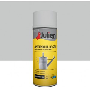 Aérosol peinture antirouille tous métaux gris mat 400ml JULIEN 3256615070281