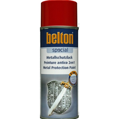 Aérosol peinture finition protection anticorrosion rouge 400ml BELTON 4015962835580