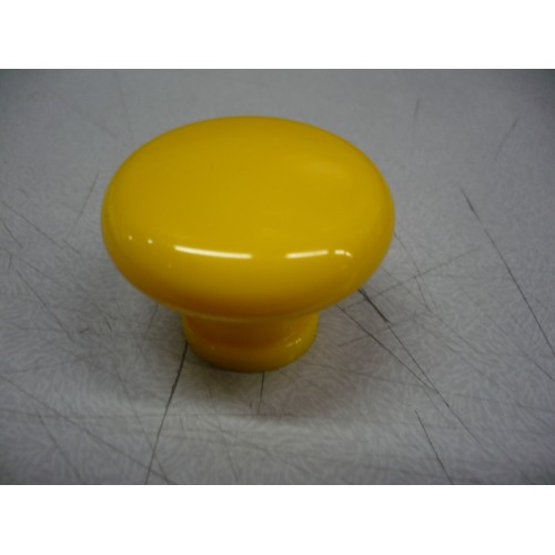 bouton en plastique jaune pour meuble tiroir Ø 44 mm avec vis 3297867101774