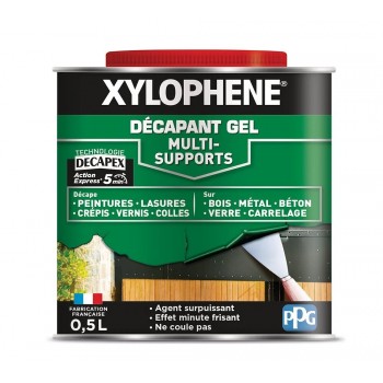 Décapant gel peinture crépi vernis lasure colle multi supports 0.5L XYLOPHENE 3261544217232