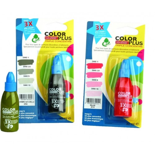 Colorant peinture 3x plus concentré 30ML COULEUR PLUS RICHARD 3485404844684