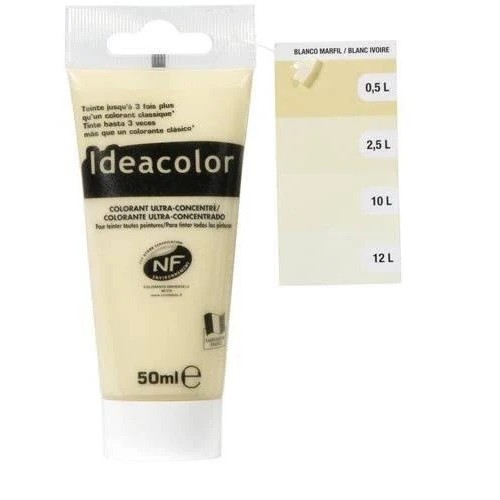 Colorant peinture ultra concentré Blanc ivoire 50ML RICHARD 3485400475103