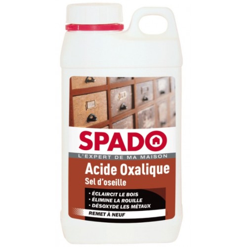 Acide oxalique sel d'oseille éclaircisseur bois 750Gr SPADO