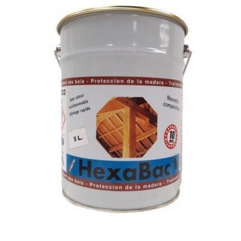 Traitement bois insecticide anti termites fongicide anti bleu 5L HEXABAC 3760008360007