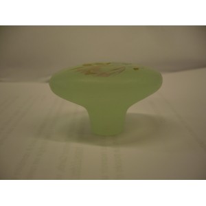 bouton vert à fleurs Ø 44 mm résine de synthèse 3297867126616