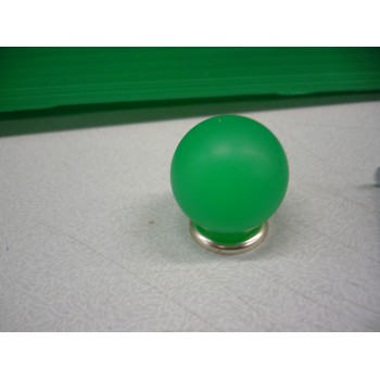 bouton boule vert acidulé en résine Ø 29 mm + vis 3297867157177
