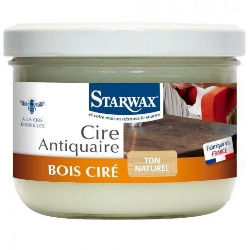 Cire antiquaire pâte spécial bois Teinte Ton naturel incolore STARWAX 3365000000540