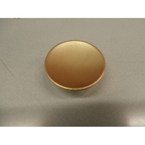 bouton concave 45 mm zamac laitonné satiné pour meuble tiroir armoire 3297866103502