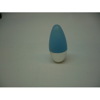 bouton cone acidulé bleu/chrome en résine Ø 16 mm+ vis 3297867156378