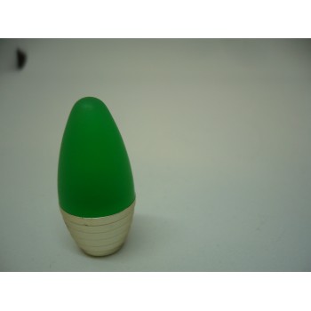 bouton cone acidulé vert/chrome en résine Ø 16 mm+ vis 3297867157375