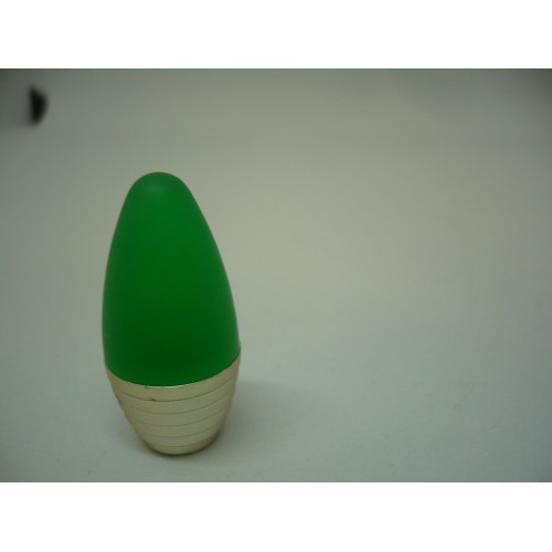 bouton cone acidulé vert/chrome en résine Ø 16 mm+ vis 3297867157375