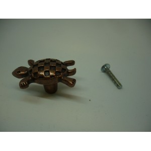 bouton en cuivre vieilli Ø 48 mm tortue pour meuble tiroir armoire 3297866150575