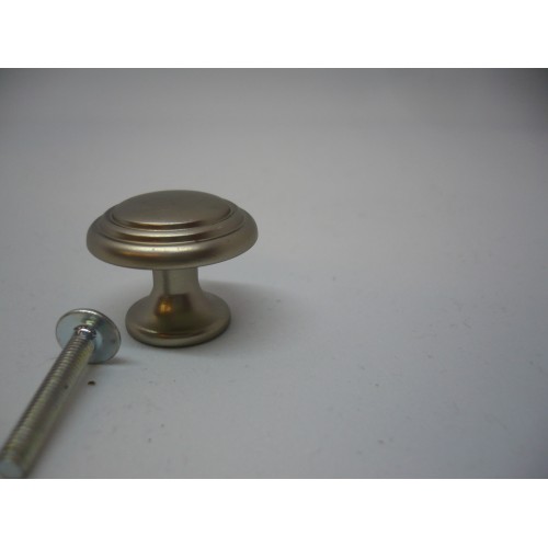 bouton en zamac Ø 25 mm + vis pour meubles tiroirs 3297866124378