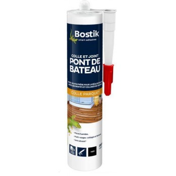 Colle mastic type MS polymère tous types de parquets Joint pont de bateau BOSTIK 3549210018339