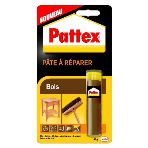 Pâte à réparer le bois mastic extra dur fort REPAIR EXPRESS PATTEX