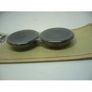 bouton cuvette 2 pièces noir plastique à encastrer Ø 33 mm pour meule tiroir 3297861312527