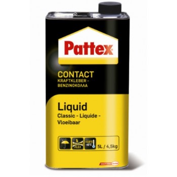 Colle contact liquide 5L assemblage placage tous matériaux PATTEX 5410091260095