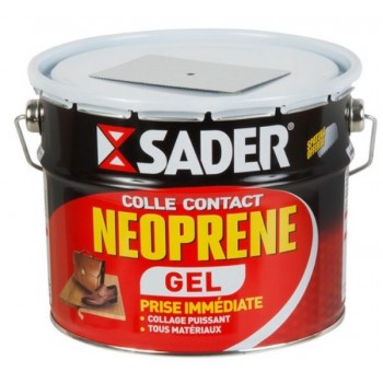 Colle contact puissante néoprène tous matériaux gel 2.5L SADER 3184410200773