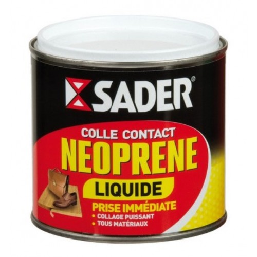 Colle contact puissante néoprène liquide tous matériaux 500ml SADER 3549210212430