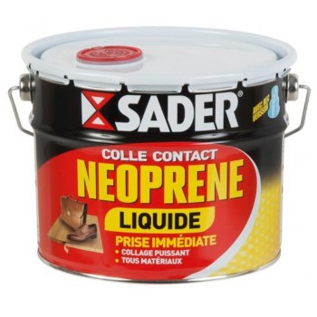Colle contact puissante néoprène tous matériaux liquide 2.5L SADER 3184410273906