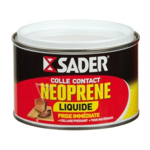 Colle contact puissante néoprène tous matériaux liquide 250ML SADER 3549210212423
