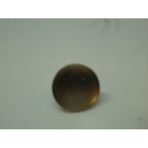 bouton concave Ø 25 mm haut 20 mm effet inox zamac chromé insert métal 3297866101171