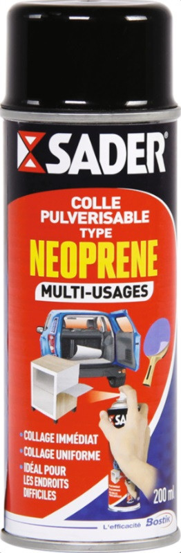 Colle Aérosol spray type néoprène multi usages tous supports 200ML