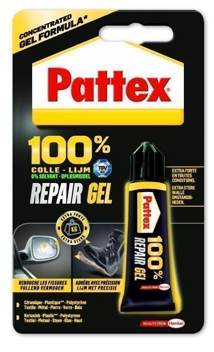 Pattex Repair 100% Colle Multi-usages, colle forte transparente pour tous  types de travaux à l'intérieur et l'extérieur, colle liquide multi-  matériaux, flacon 100 g