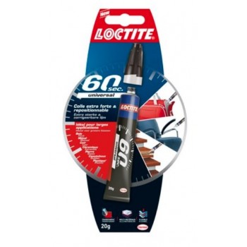 Colle super glue 3 extra forte repositionnable 60S 20Gr LOCTITE 4015000433259